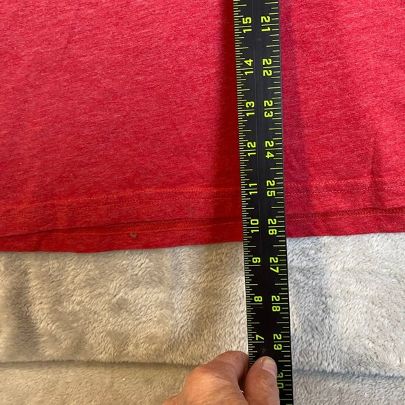 Bacardi Mens Red Graphic T-Shirt XL Heathered Cotton Blend Short Sleeve - Picture 3 of 9